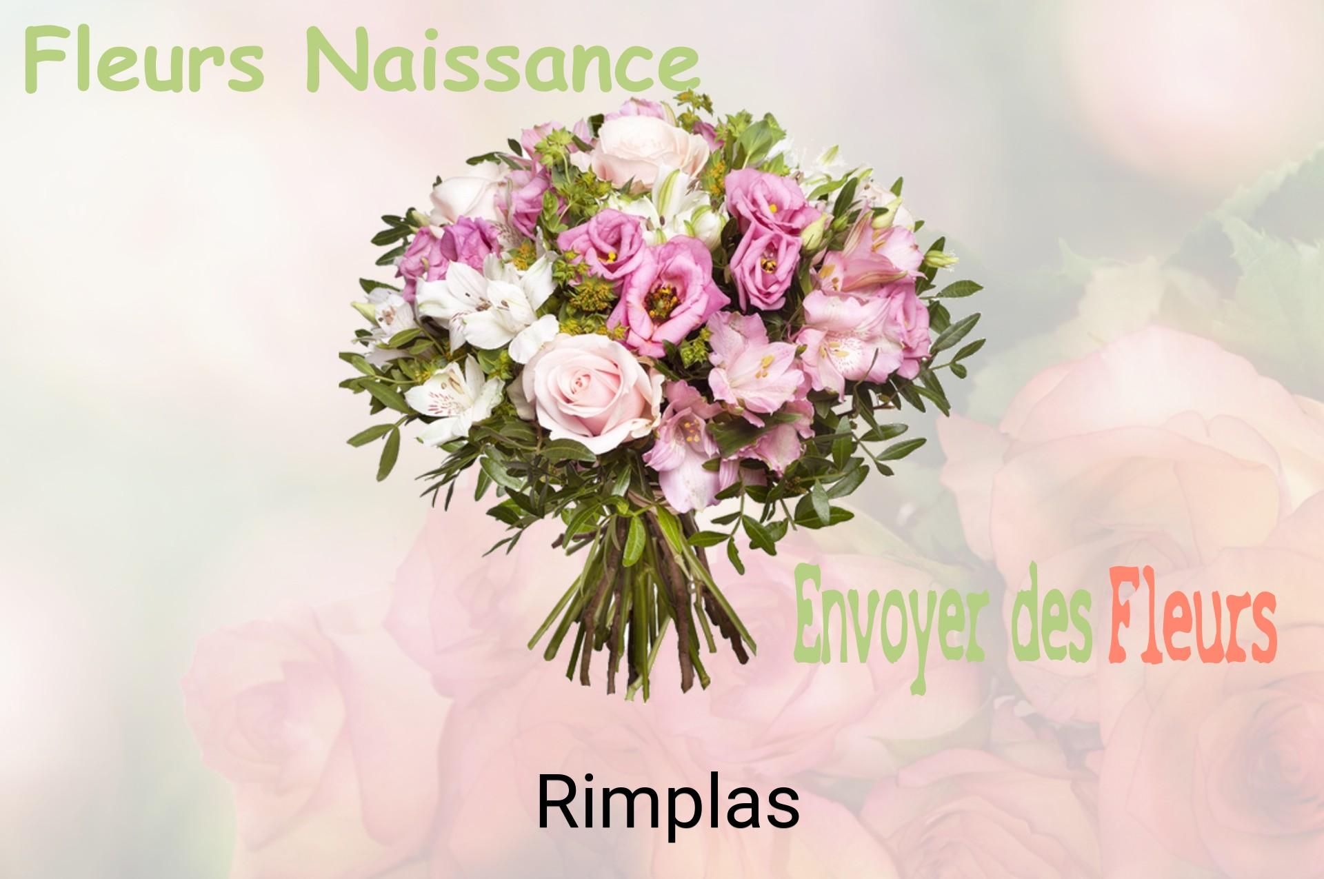 Bouquet de fleurs de naissance livré à Rimplas